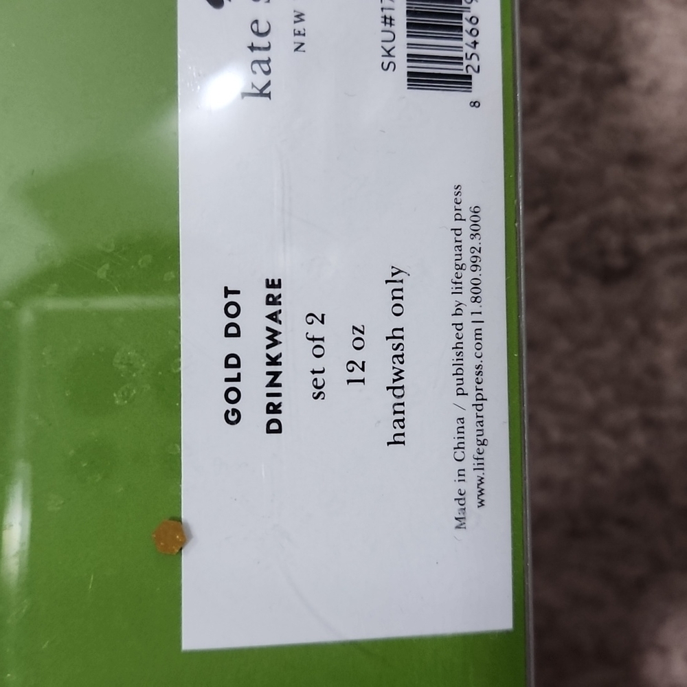 ♠️NIB Kate Spade Gold Dot Drinkware - Picture 4 of 5